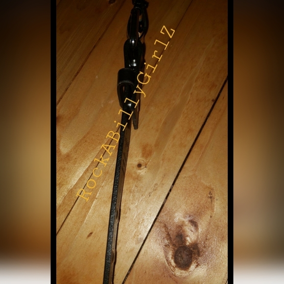 Sourpuss DEATH BEFORE DISHONOR Embossed Thick 100% Leather Belt Removable Buckle - Picture 6 of 14